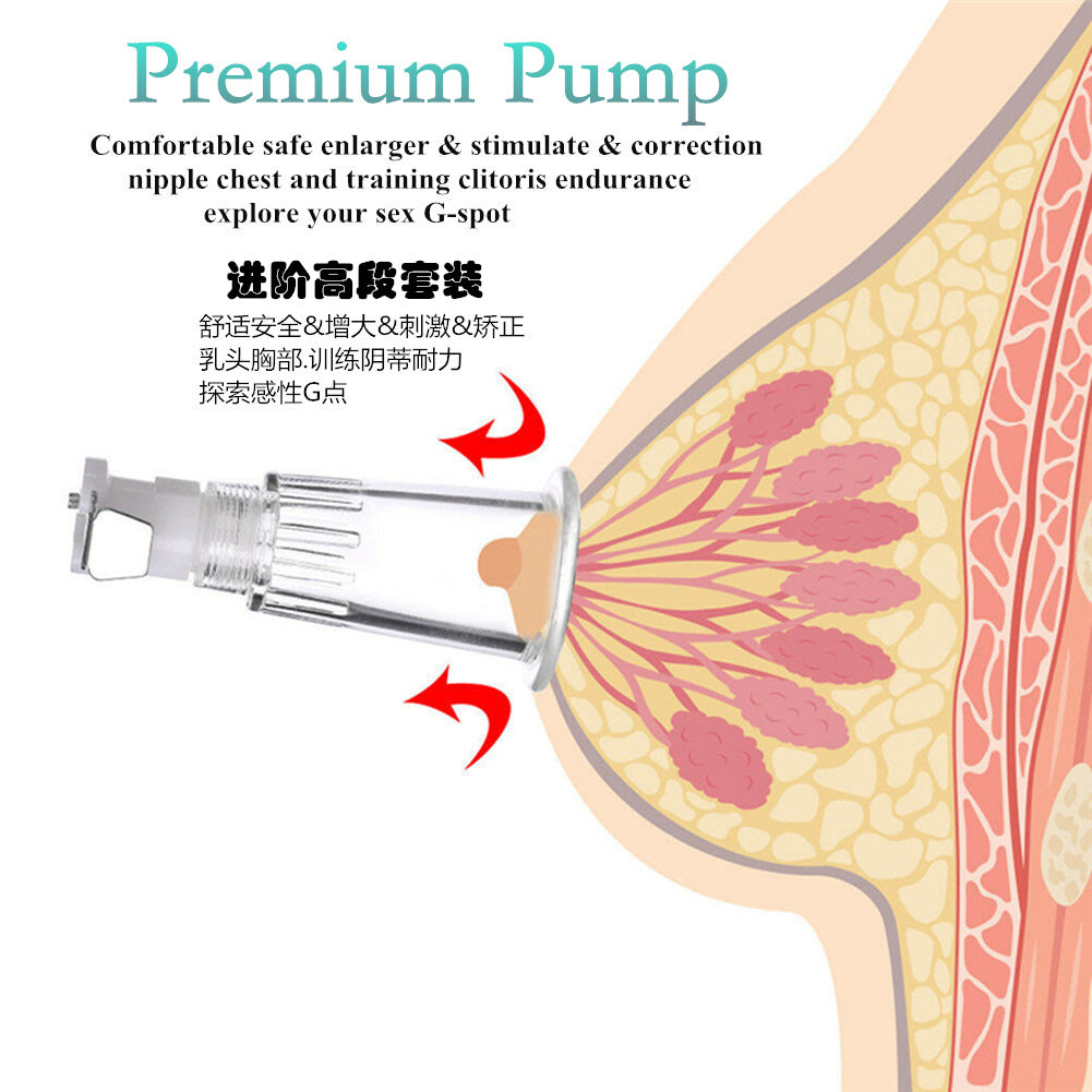 Three Cup Nipple Enhancement Pump