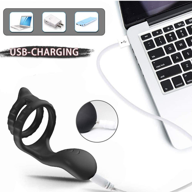 Vibrating Dual Cock Ring