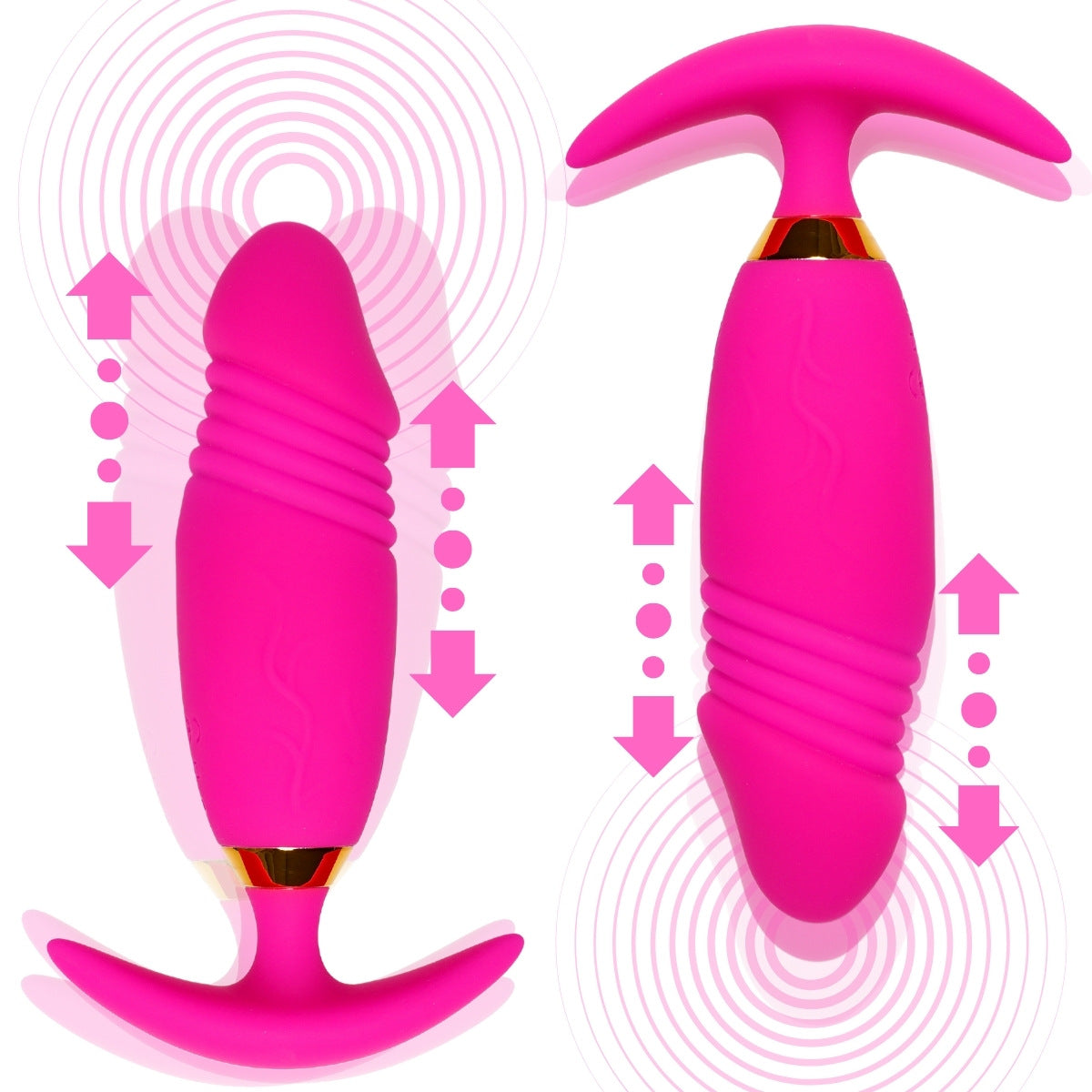 Wireless remote control anal plug
