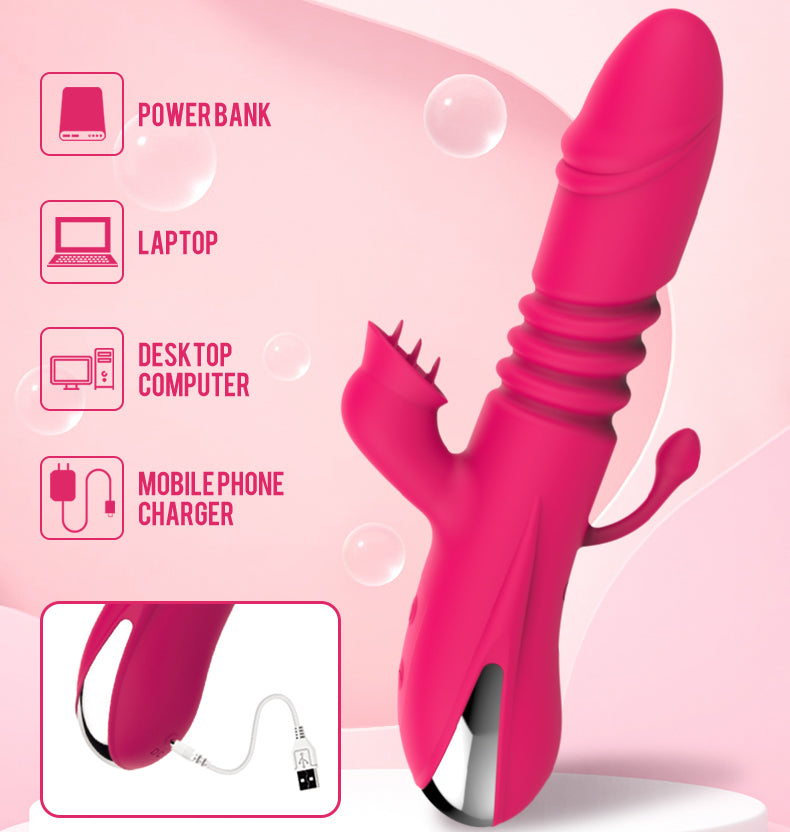 Thrusting Double Stimulation Vibrator