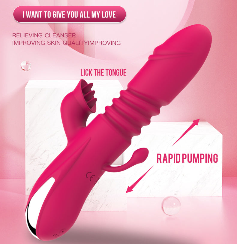Thrusting Double Stimulation Vibrator