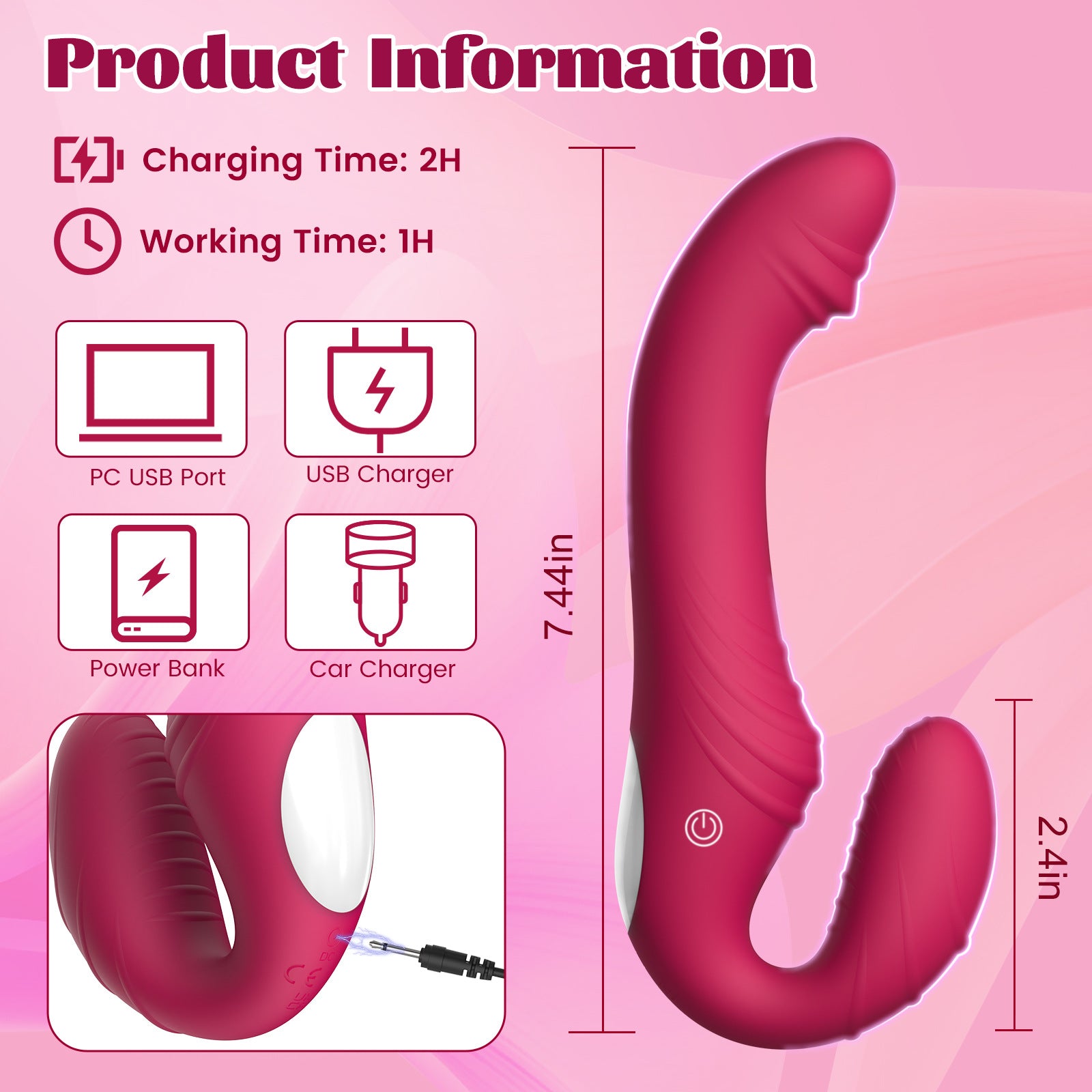 Roma Wireless Double Penetration Vibe