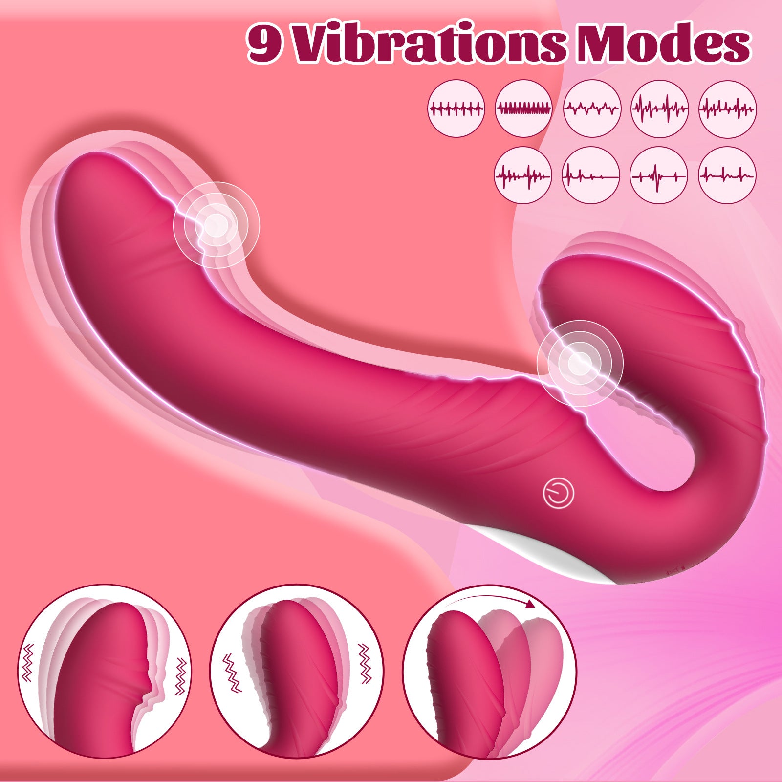 Roma Wireless Double Penetration Vibe
