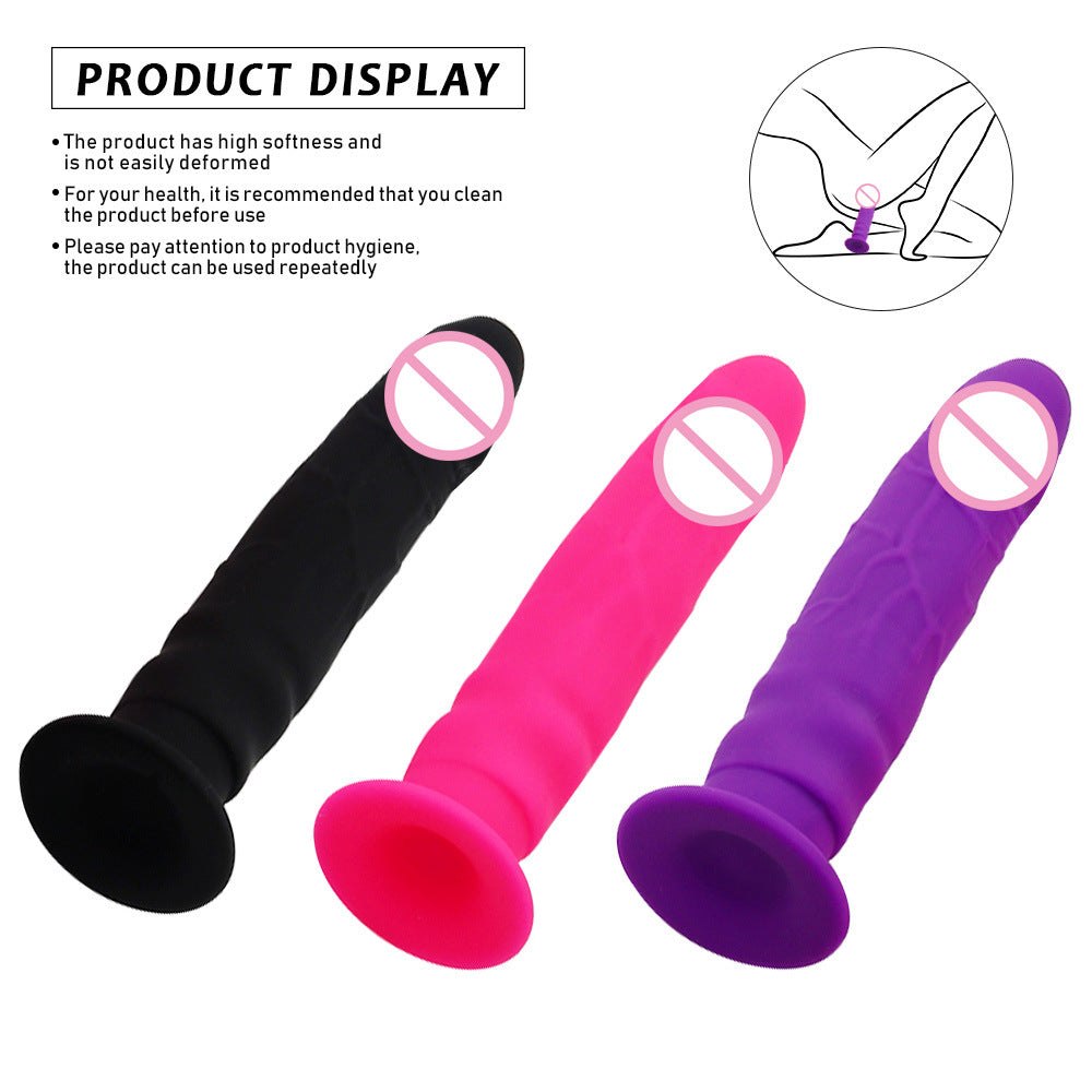 Suction cup silicone simulation penis