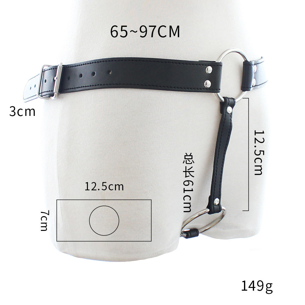 Waist Harness with Cock Ring And Plug