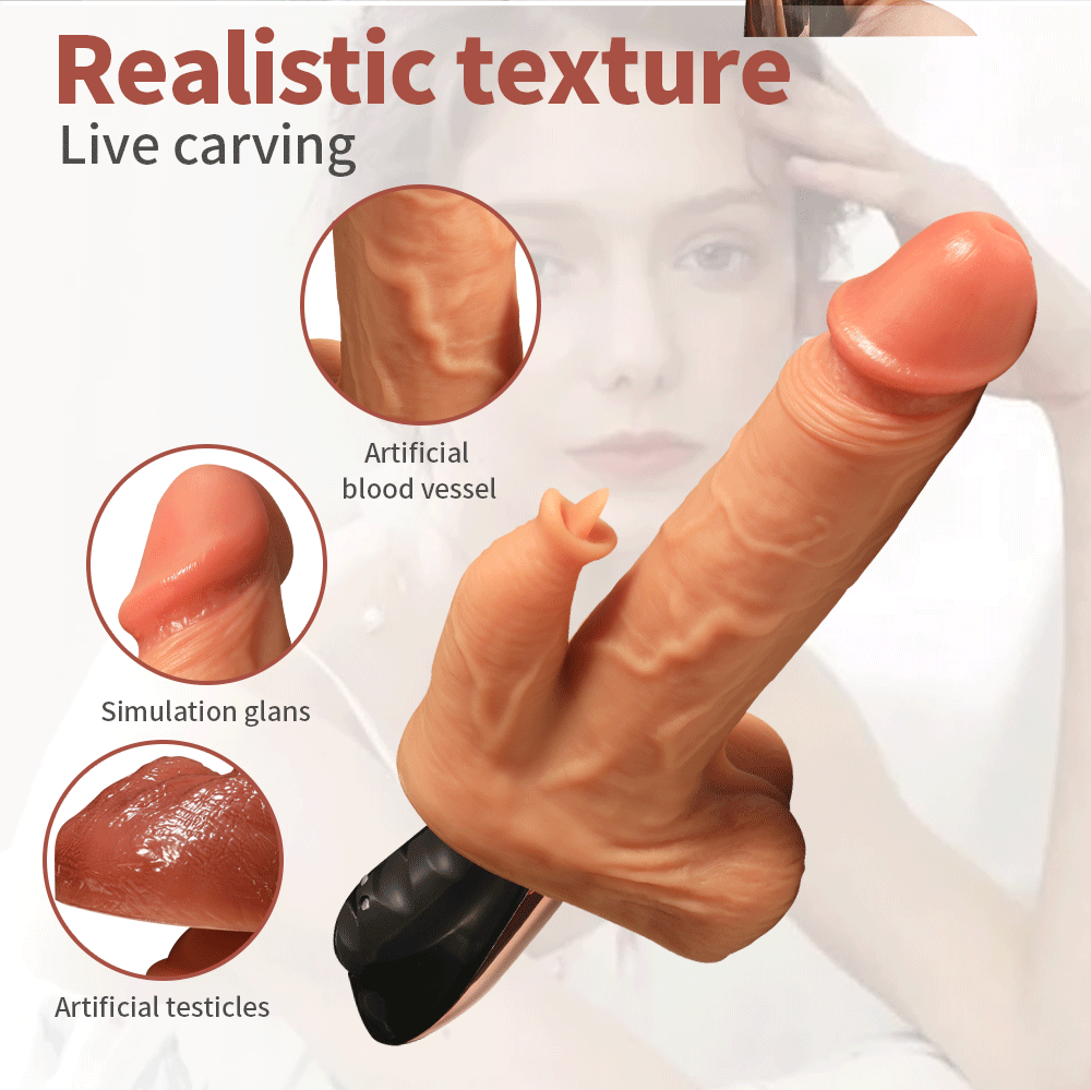 Thrusting &Rotation Licking Rabbit Vibrator