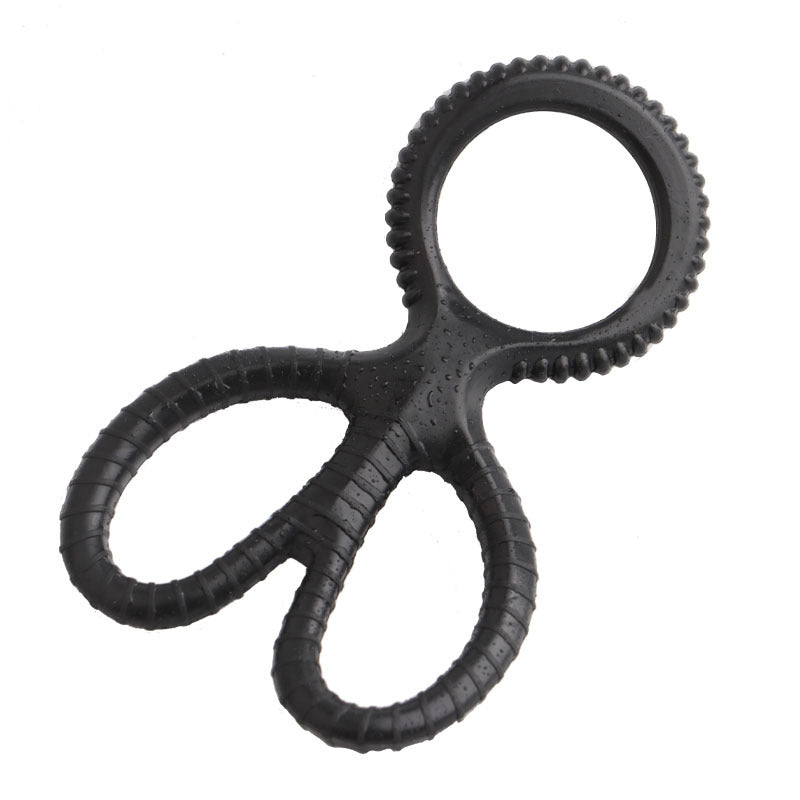 Scissors Silicone Cock Ring