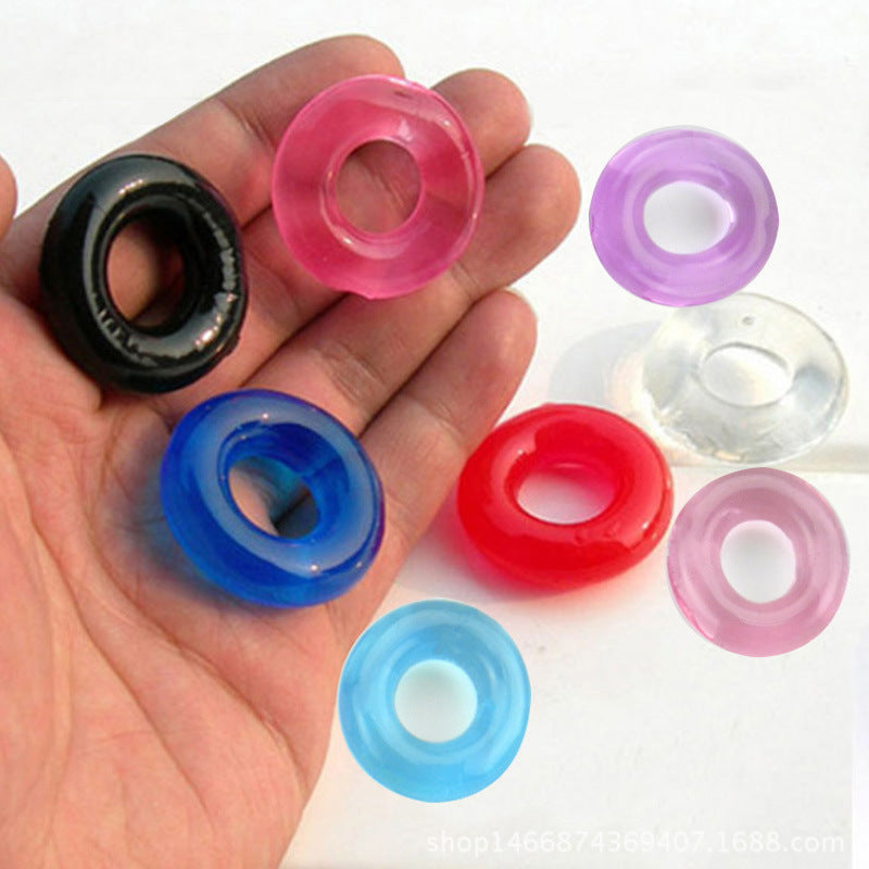 Silicone soft O cock ring