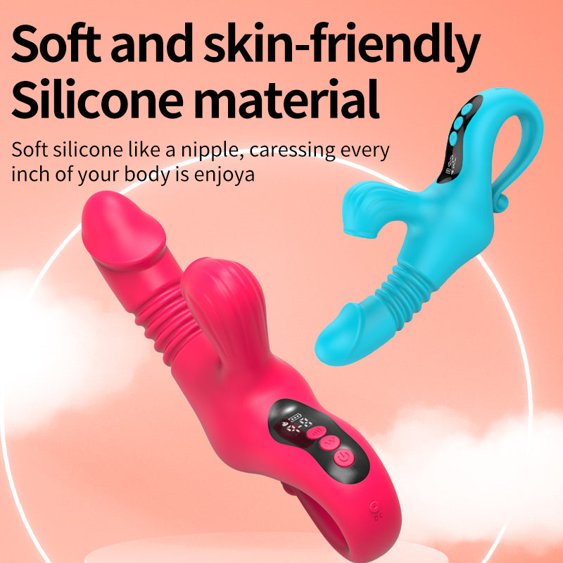 Stretch And Suction Vibration Dildo