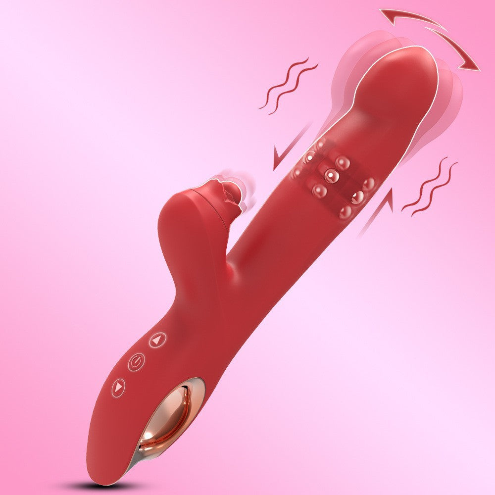 Swing Beads Suction Rabbit Vibrator