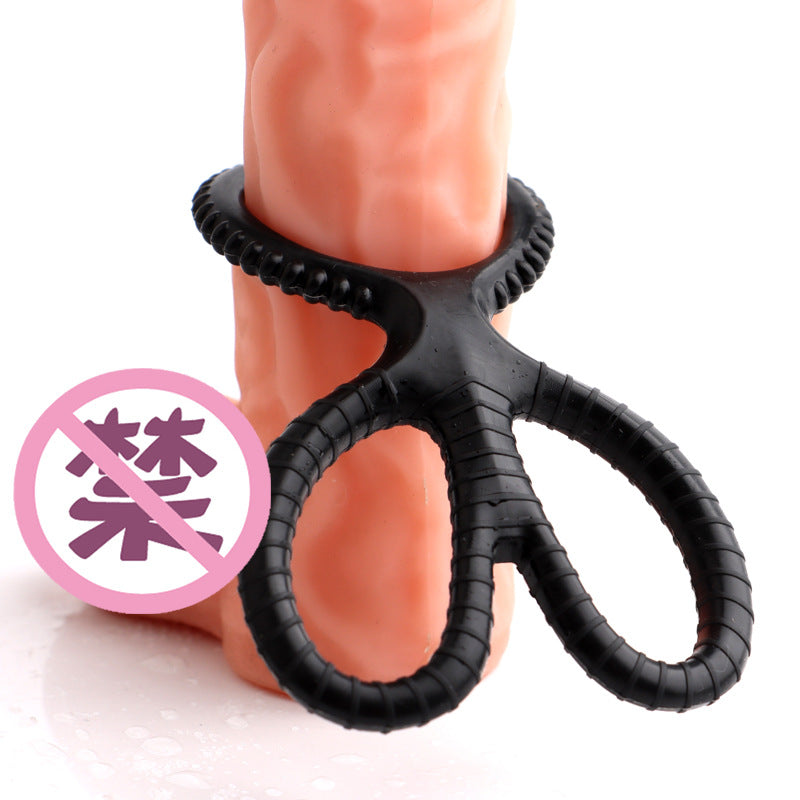 Scissors Silicone Cock Ring