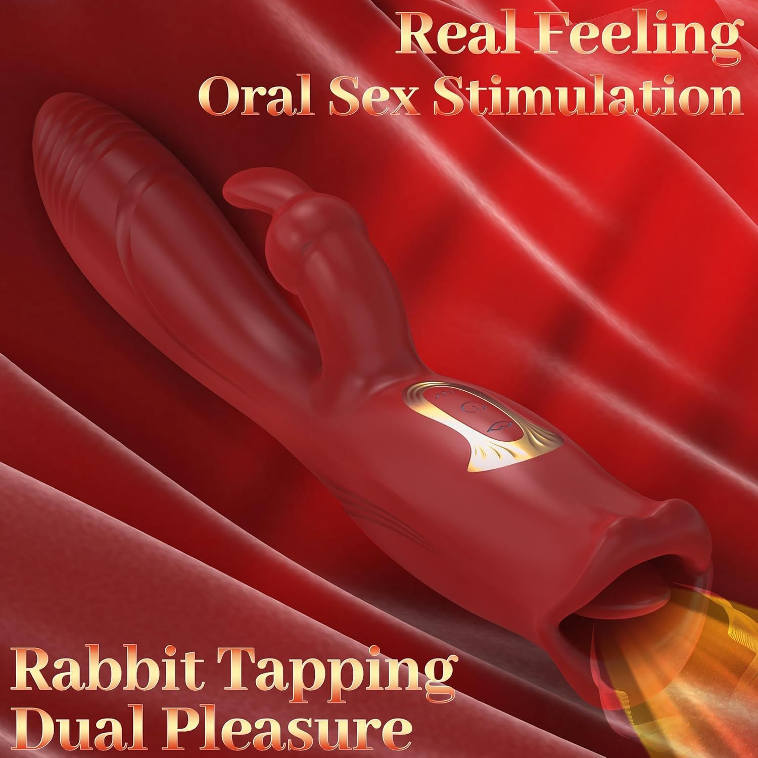 Triple Pleasure Mouth Biting Rabbit Vibrator