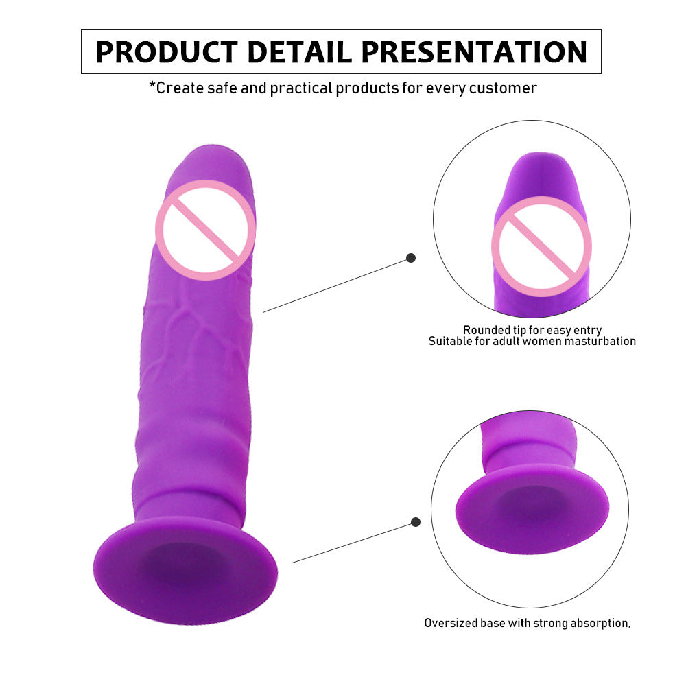 Suction cup silicone simulation penis