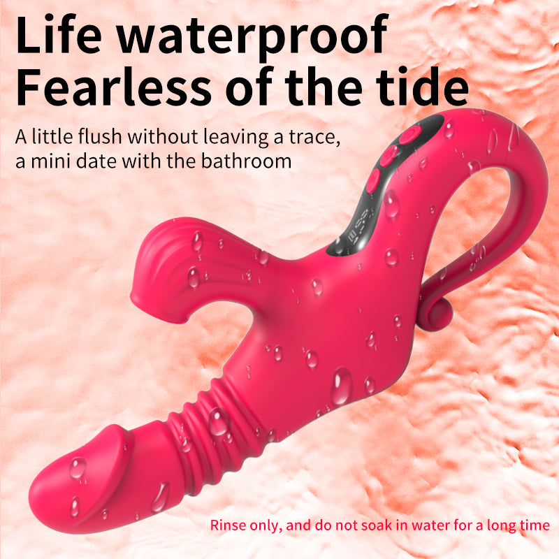 Stretch And Suction Vibration Dildo