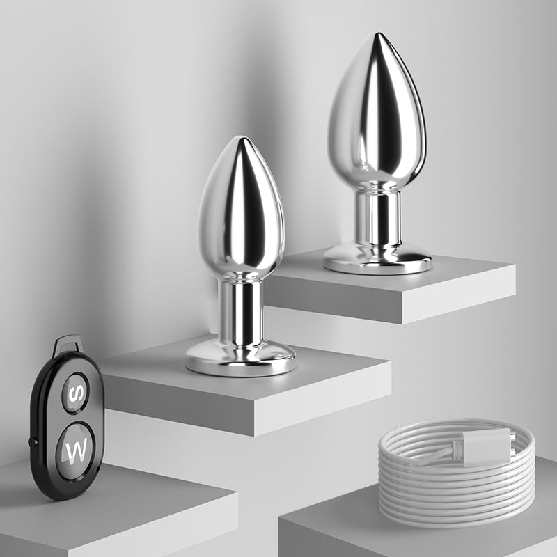 Vibration Stainless Steel Butt Plug