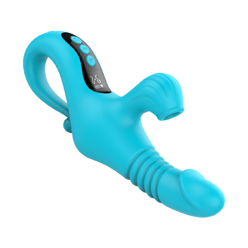 Stretch And Suction Vibration Dildo