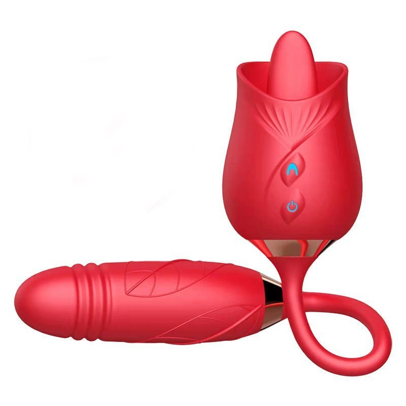 Rose Sucker With Thrusting Dildo