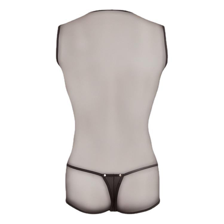 Powerful Mesh Penis Open Sexy Men Vest With Hipster