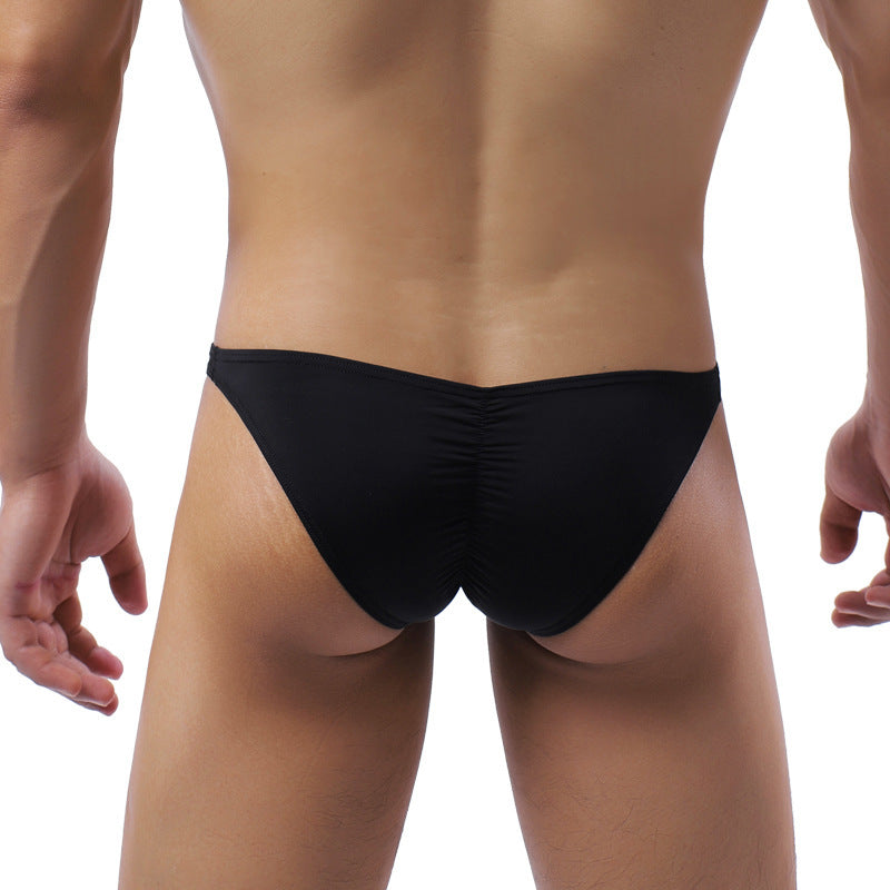Powerful High-elastic Young Men Back Plicated Panty