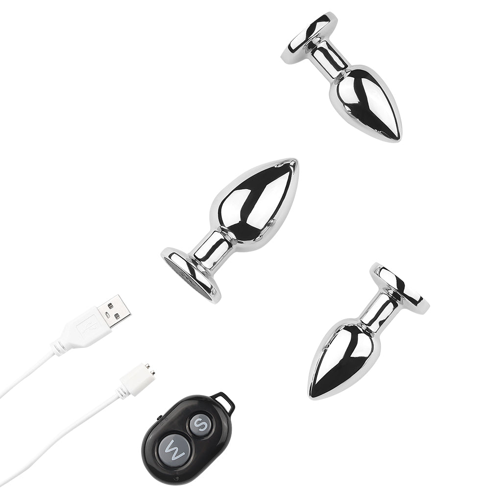 Vibration Stainless Steel Butt Plug