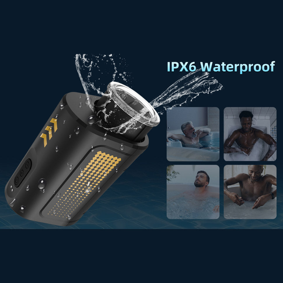 Thrusting Rotating Portable Masturbation Cup