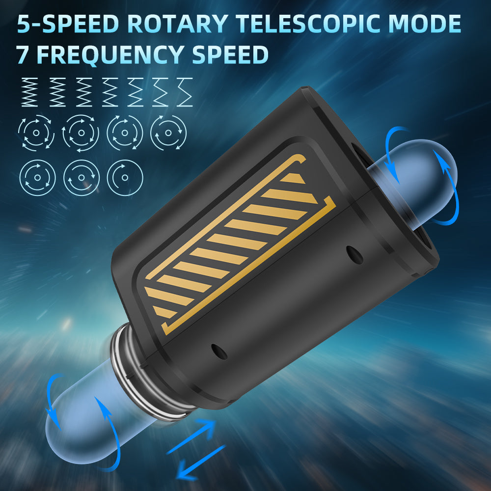 Thrusting Rotating Portable Masturbation Cup