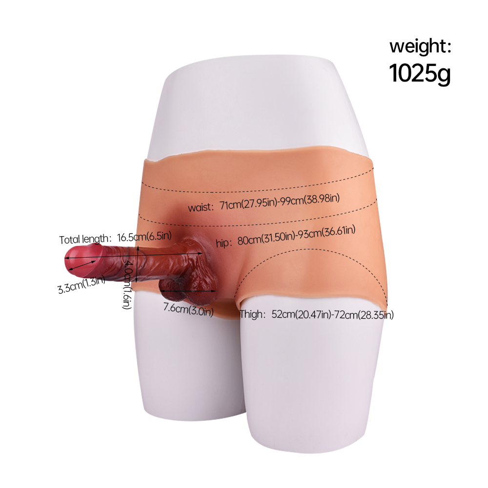 Realistic Silicone Dildo Pants