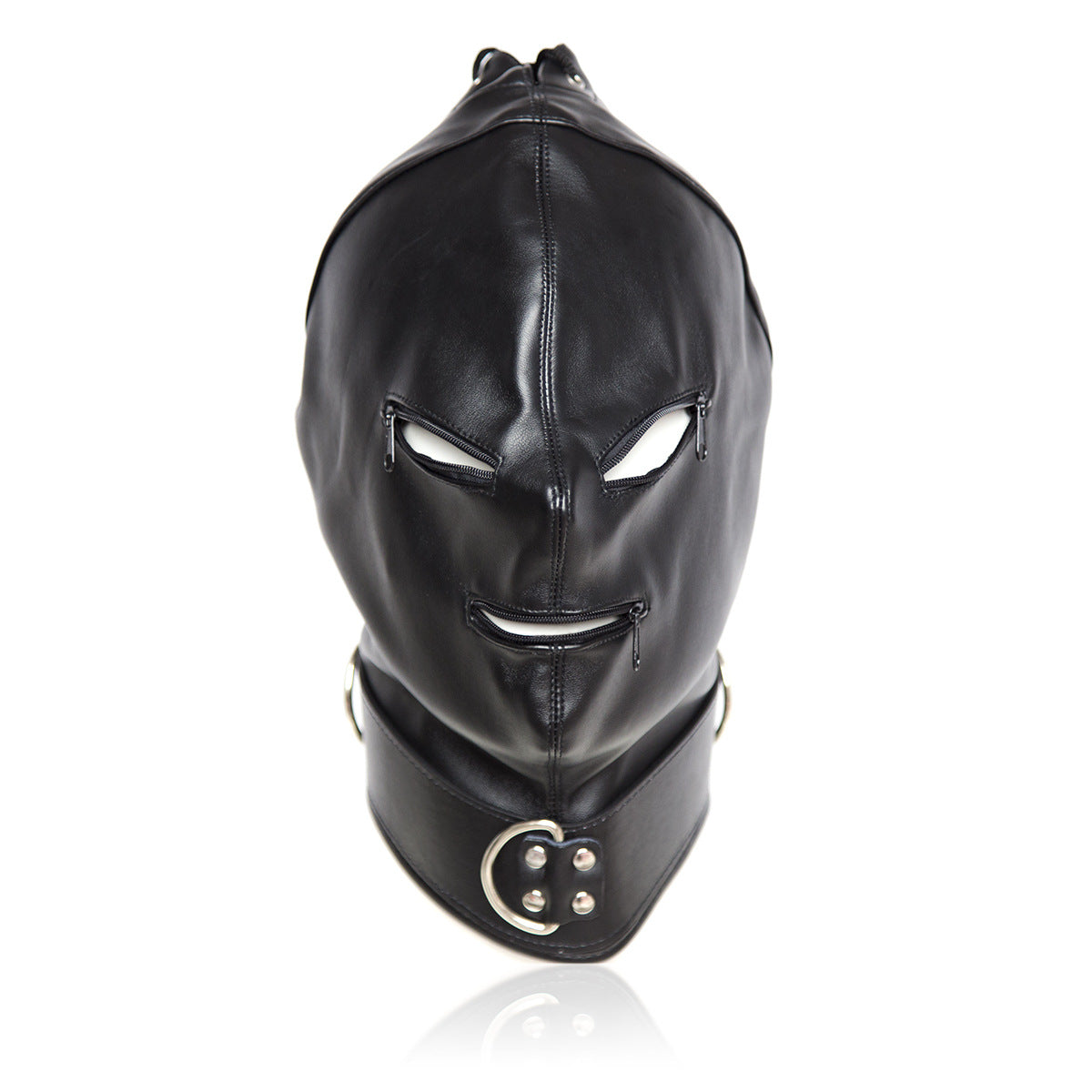 SM leather zipper cover face mask