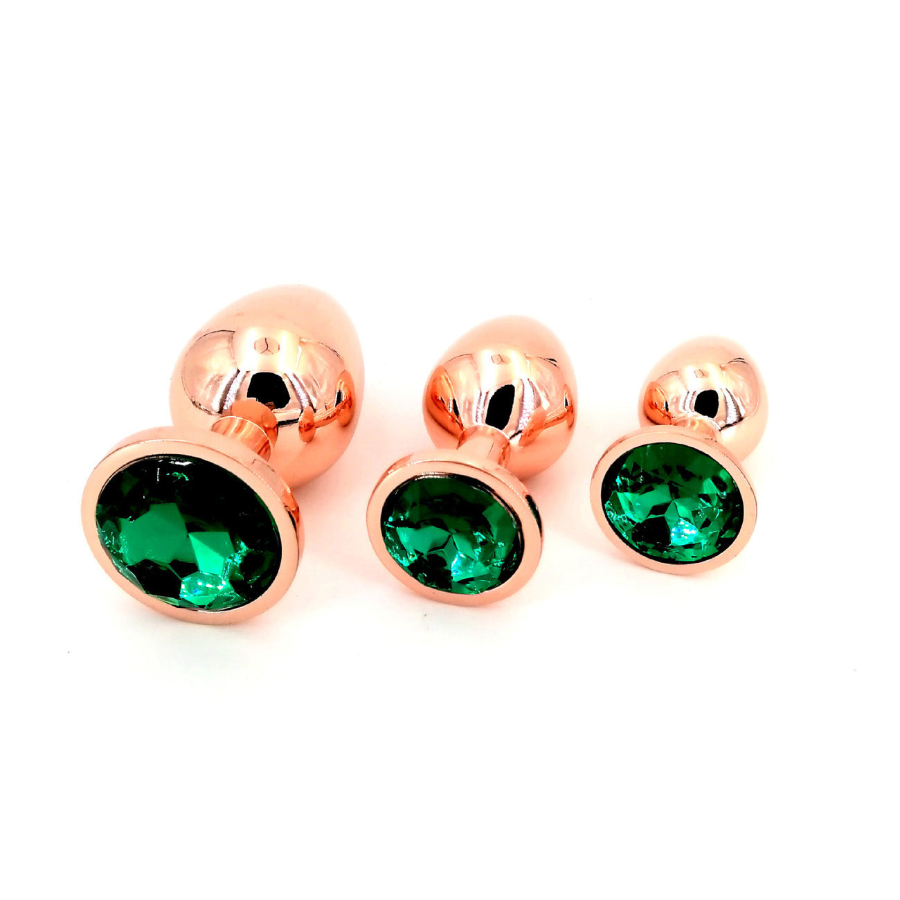 Rose Gold Anal Plug With Diamond-S