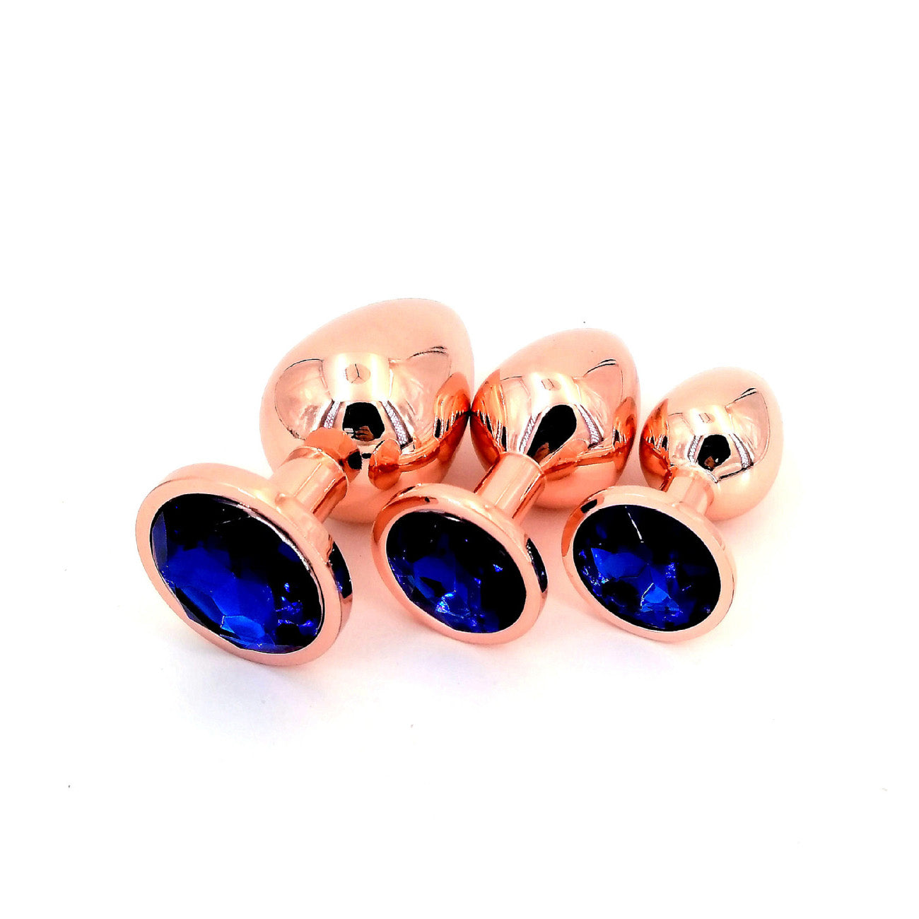 Rose Gold Anal Plug With Diamond-S