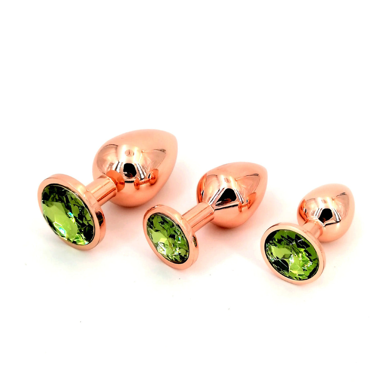 Rose Gold Anal Plug With Diamond-S