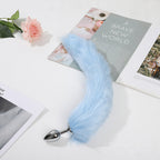 Lengthened Fox Tail Metal Anal Plug