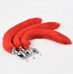 Lengthened Fox Tail Metal Anal Plug