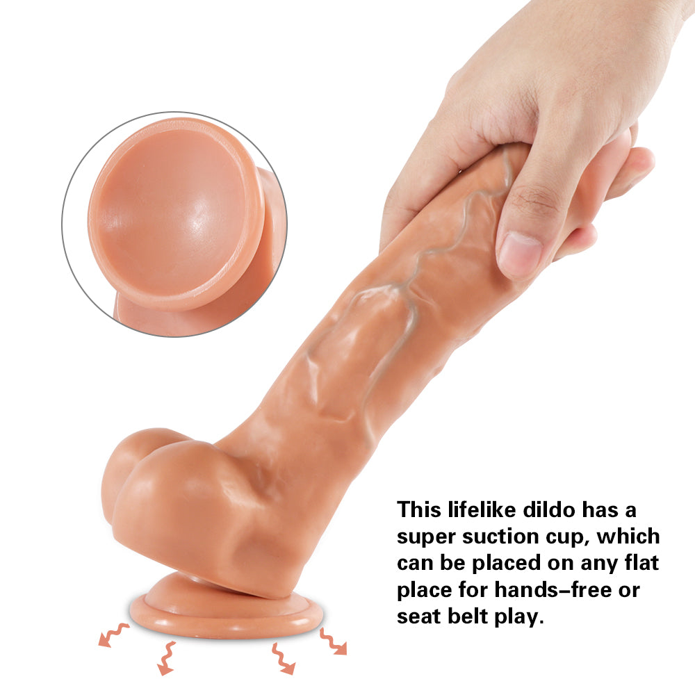 Ejaculating Super Realistic Dildo With Blue Veins