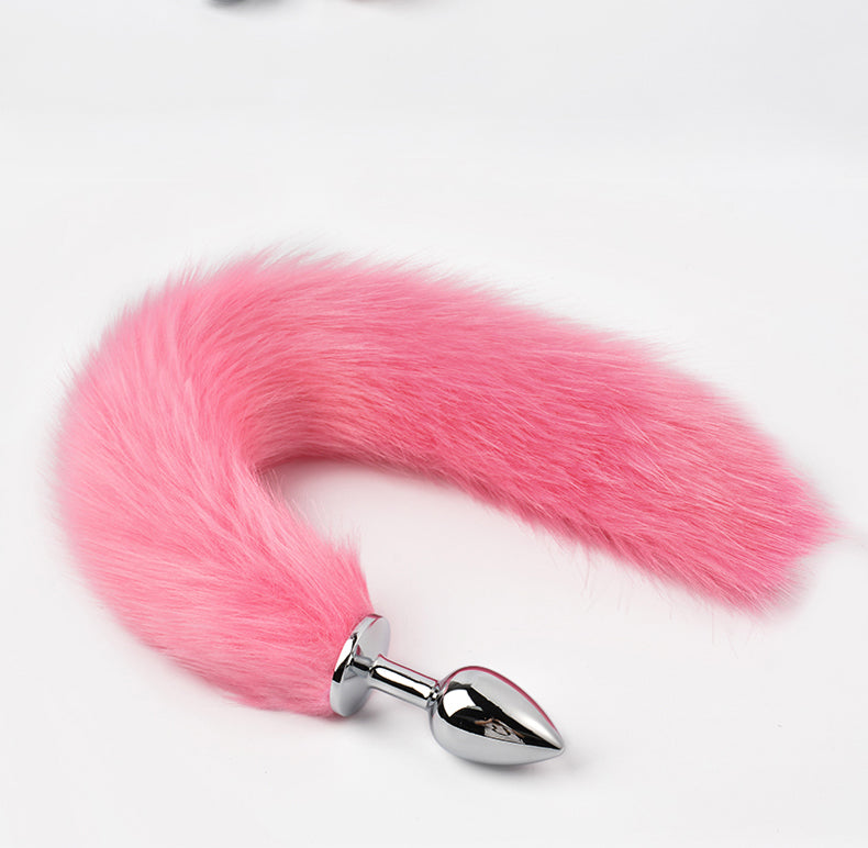 Lengthened Fox Tail Metal Anal Plug
