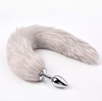 Lengthened Fox Tail Metal Anal Plug
