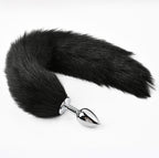 Lengthened Fox Tail Metal Anal Plug