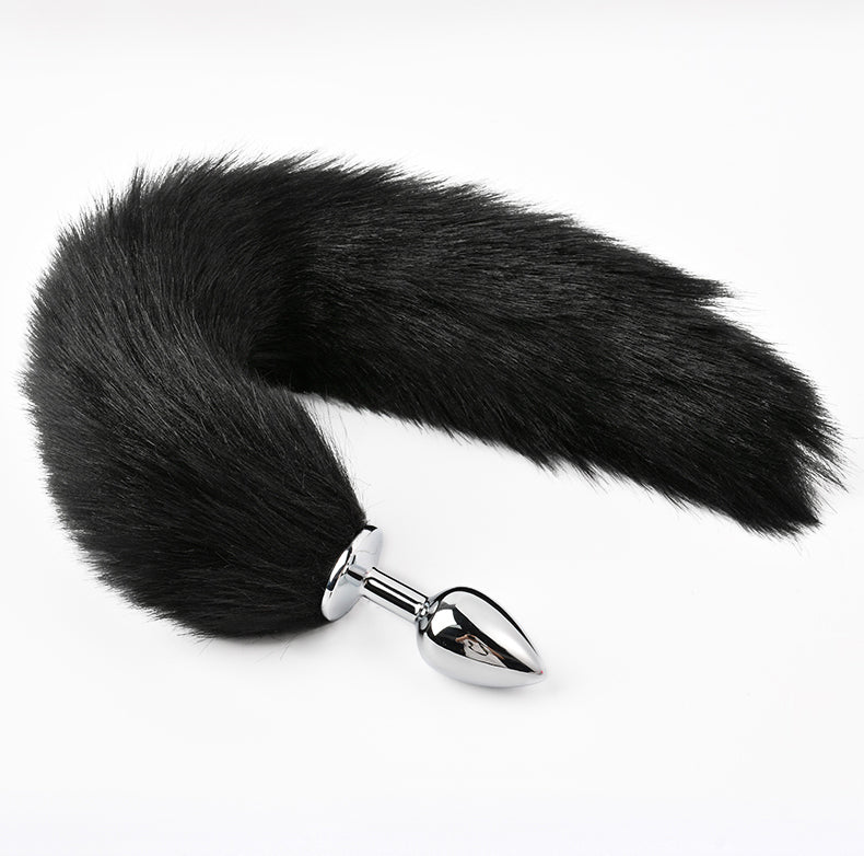 Lengthened Fox Tail Metal Anal Plug