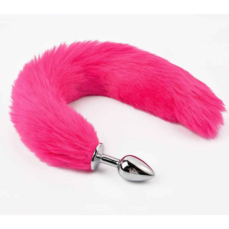 Lengthened Fox Tail Metal Anal Plug
