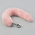 Lengthened Fox Tail Metal Anal Plug