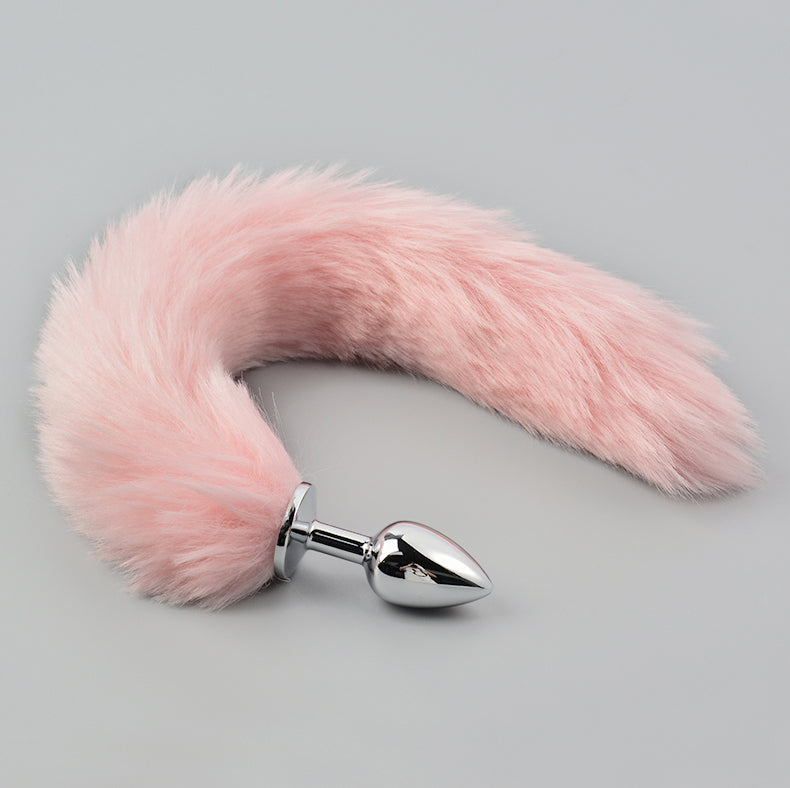 Lengthened Fox Tail Metal Anal Plug