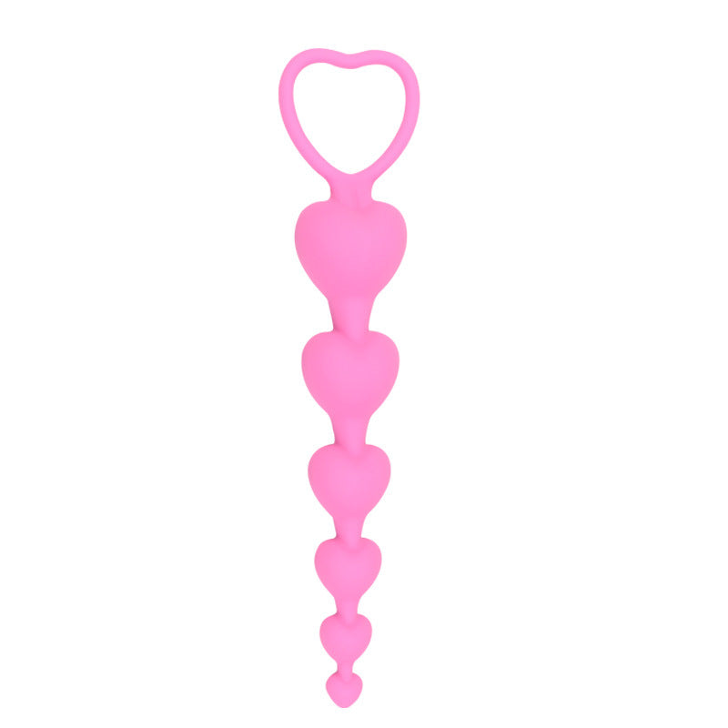 Heart Pull Ring Anal Beads