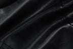 Women Fashion Sexy Pu Leather Spaghetti Strap Crop Top