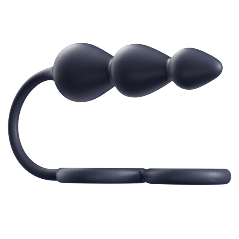 Double Cock Ring Anal Beads