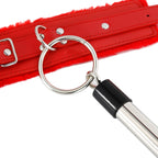 Villus Lined Metal Bar Cuffs