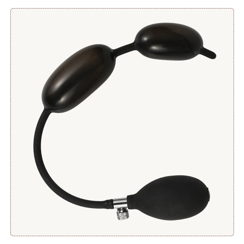 Double Ball Inflatable Penis Plug