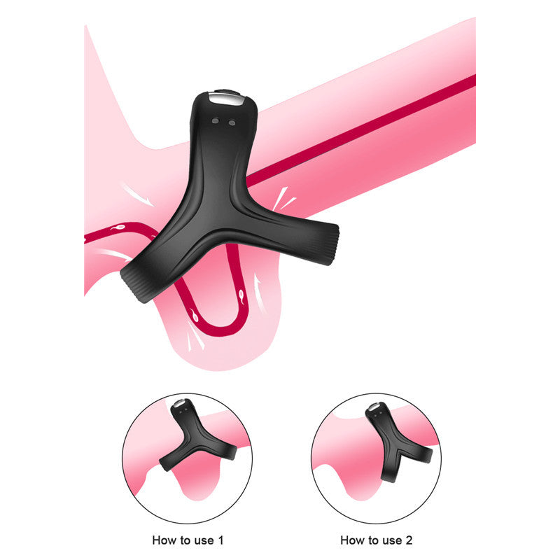 Dual Ring Vibrating Cock Ring