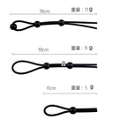 Black Adjustable Penis Tie Ring