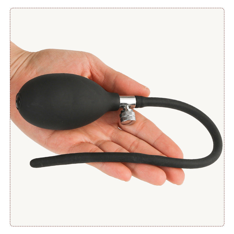 Double Ball Inflatable Penis Plug