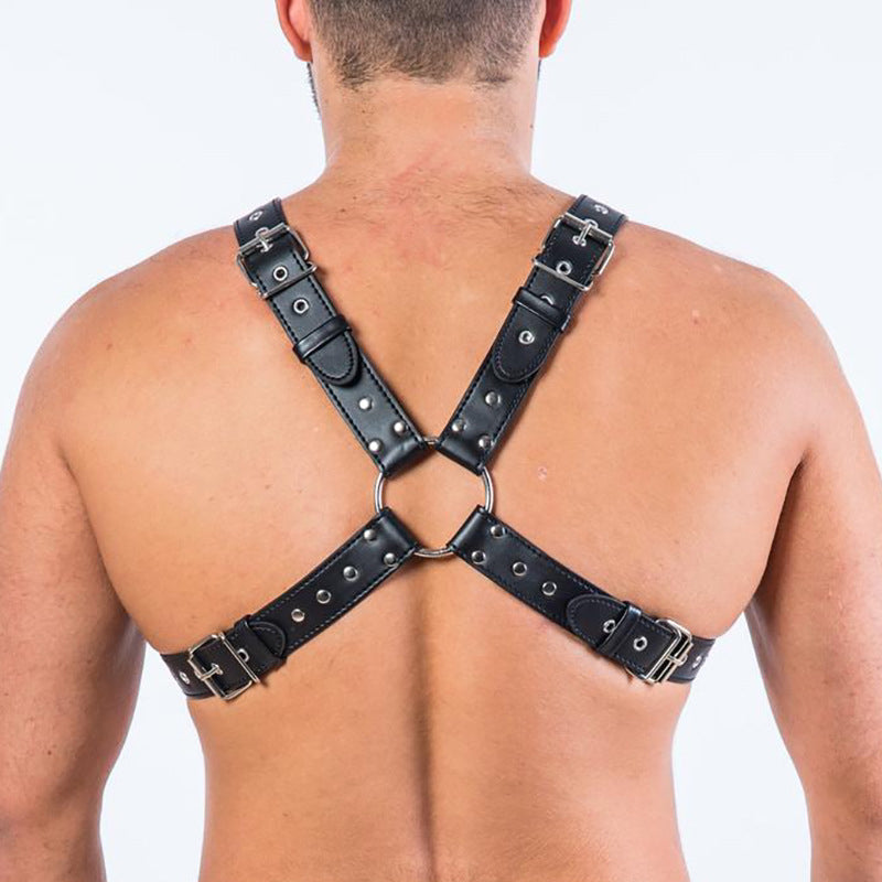 Leather Harness with Stud Detailing